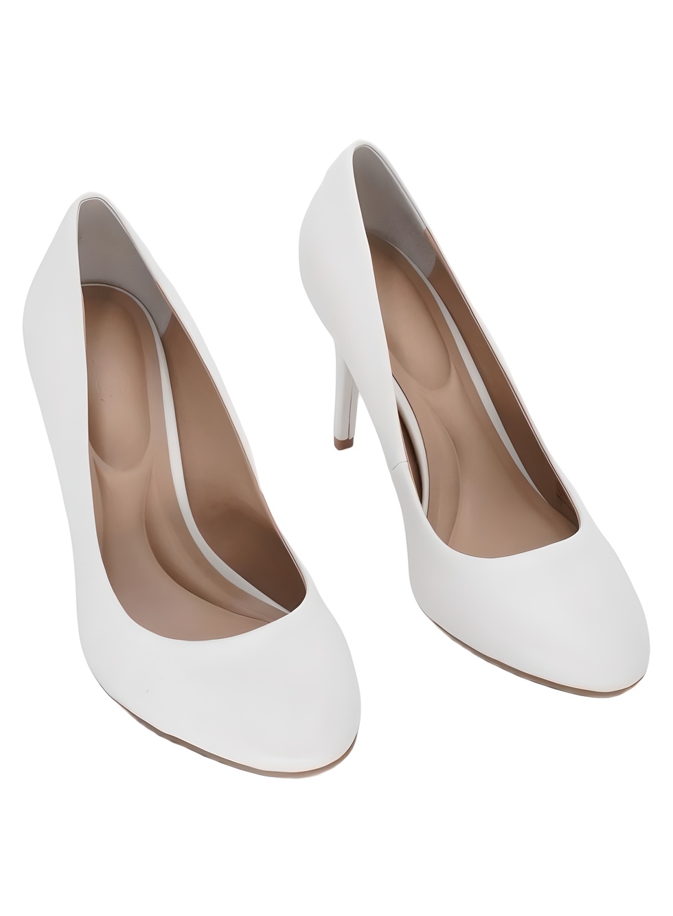 I.N.C. International Concepts Binap Stiletto Heel Round Toe Pumps White Size 7M